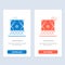 Cinema, Debut, Film, Performance, Premiere  Blue and Red Download and Buy Now web Widget Card Template