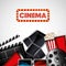 Cinema entertainment elements icon