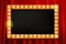 Cinema golden rectangular frame
