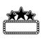 Cinema lights label icon