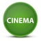 Cinema luxurious glossy green round button abstract