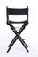 Cinema movie director chair stool on white background