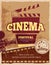 Cinema, movie festival vector vintage poster