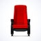 Cinema movie theater red comfortable chair