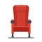 Cinema red comfortable seat