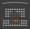 Cinema seats booking online ui dark gray color design scheme or film theatre vip places reservation template layout