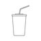 Cinema soda drink icon