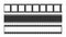 Cinema strip templates. Negative and strip, media filmstrip. Film roll vector, film 35mm, slide film frame