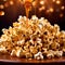 Cinema style caramel popcorn, rich with butter and syrup