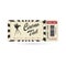 Cinema ticket close up isolated on white background. Retro movie entrance ticket. Realistic admission pass mockup or performance