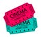 Cinema tickets vector illustration