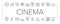 Cinema Watch Movie Entertainment Icons Set Vector .