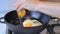 Cinemagraph - Cooking eggs on fry pan.