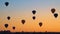 Cinemagraph of Hot Air Balloons Flying over Bagan, Myanmar