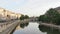 Cinemagraph of the Seine, near the Pont neuf, in Paris, the morning.