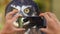 Cinemagraph of Taking Photo of Spectacled Owl Pulsatrix perspicillata