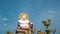 Cinemagraph Timelapse of Chinese Laughing Buddha at Plai Laem Temple - Main Symbol and Popular Landmark of Samui Island