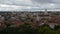 Cinemagraph view of the city of Vilnius from a height