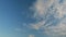 Cinemagraphs cumulus and cirrocumulus on different layers clouds b-roll. Early winter after rain the sky is always