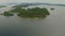 Cinematic aerial view of Tinago Island,