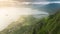 Cinematic aerial view wild nature of world famous coastline, adventure summer 4K