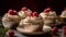 Cinematic Close-ups Of Tiramisu Cupcakes With Canon R5 Mirrors