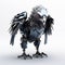 Cinematic Eagle Robot Pet With Black Fur - 8k Hd Quality