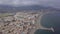 Cinematic panoramic aerial view of Fuengirola City Costa del Sol SPAIN