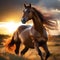 Cinematic photo, horse,