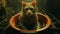 Cinematic Still: Wet-haired Cat In Pan\\\'s Labyrinth Style