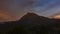 Cinematic Timelapse of golden sunset view Mount Kinabalu, Sabah, Malaysia.