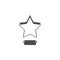 Cinematographic star cup icon. Cinema element icon. Premium quality graphic design. Signs, outline symbols collection icon for web
