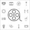 cinematographic tape icon. Cinema icons universal set for web and mobile