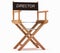 Cinematography: directors chair on white