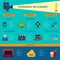 Cinematography Filmmaking Flat Infographic Poster