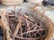 Cinnamon bark in basket