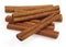 Cinnamon Bark, cinnamomum zeylanicum, Spice against White Background
