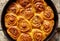Cinnamon dough bun rolls traditional Danish baked vegan sweet autumn cake