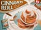 Cinnamon roll dessert ads