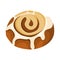 Cinnamon Rolls.Vector illustration of Cinnamon Rolls.Vector food