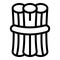 Cinnamon sticks icon outline vector. Baking ingredient