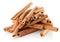 Cinnamons sticks isolated on the white background