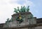 Cinquantenaire Arcade and bronze quadriga sculptural group with a female chariotee in Brussels Belgium