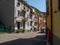 Cinque Terre National Park in Italy with old buildings and resturant, boat in old city. Sunny landscape during the holidays.