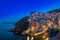 Cinque Terre - Riomaggiore, picturesque fishermen villages in the province of La Spezia, Liguria, Italy