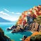 Cinque Terre\\\'s Cliffside Beauty: Vibrant Villages and Azure Waters