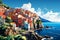 Cinque Terre\\\'s Cliffside Beauty: Vibrant Villages and Azure Waters