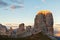 Cinque Torri mountain, beautiful autumn colors in Dolomites moun