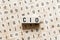 CIO Chief Information Officer text on wooden cubes