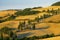 Cipressi di Monticchielo, Typical Tuscan landscape near Montepulciano, Italy